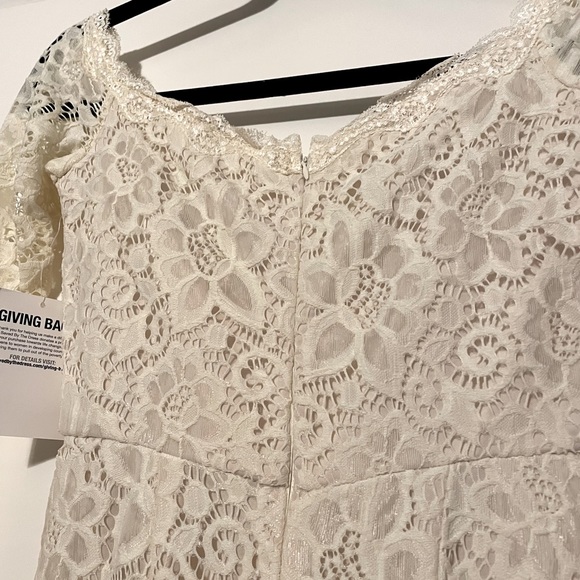 Saved By The Dress Ivory Floor Length Dress - Picture 9 of 11